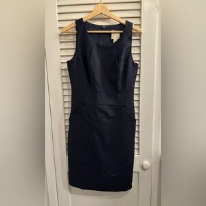 J. Crew Classic Dark Blue Sheath Dress